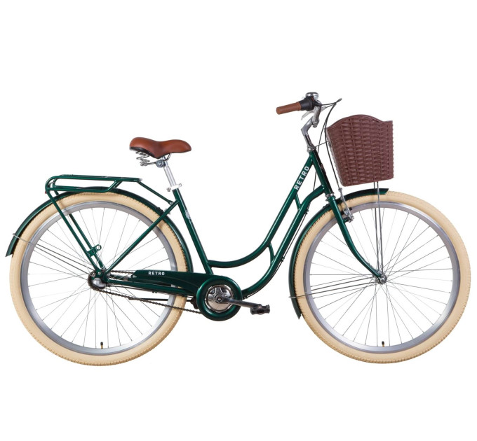 Велосипед 28" Dorozhnik RETRO планет. 2021 (зелений)