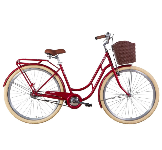 Велосипед 28" Dorozhnik RETRO 2021 (черный)