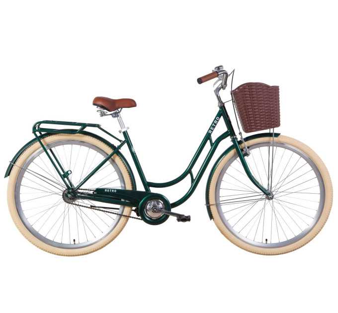 Велосипед 28" Dorozhnik RETRO 2021 (зелений)