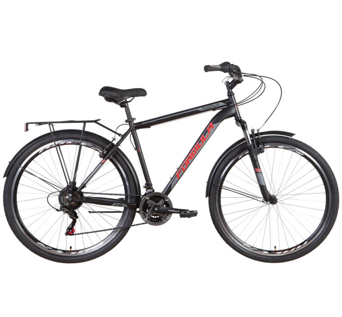 Велосипед ST 28" Formula MAGNUM AM Vbr с багажником зад St, с крылом St 2022 (черно-красный)