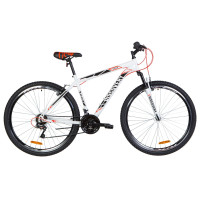 Велосипед 29" Discovery RIDER 2020 (бело-красный с серым)