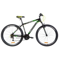 Велосипед 29" Discovery RIDER 2020 (черно-серый с зеленым)