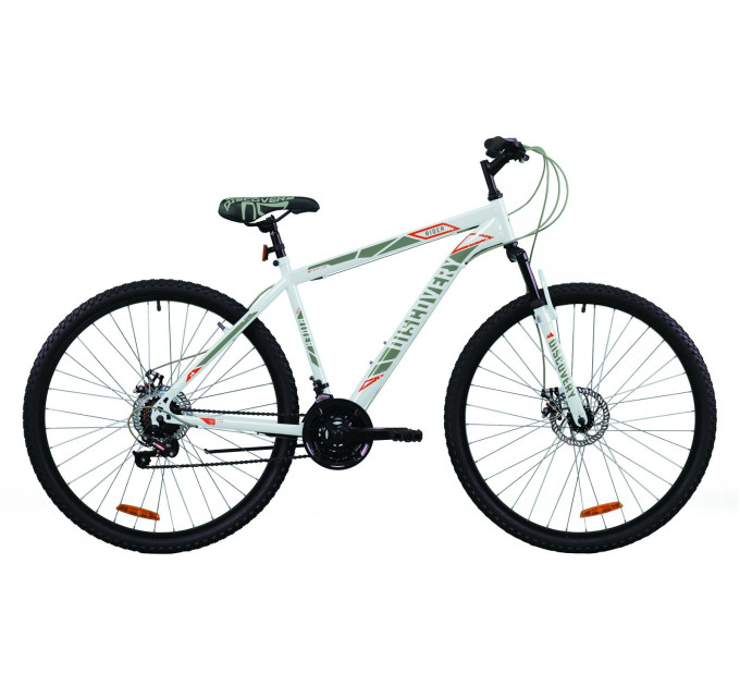 Велосипед 29" Discovery RIDER DD 2020 (біло-червоний із сірим)