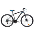 Велосипед 29" Discovery RIDER DD 2020 (серо-черный с синим)