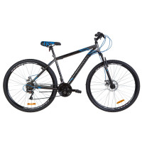 Велосипед 29" Discovery RIDER DD 2020 (серо-черный с синим)
