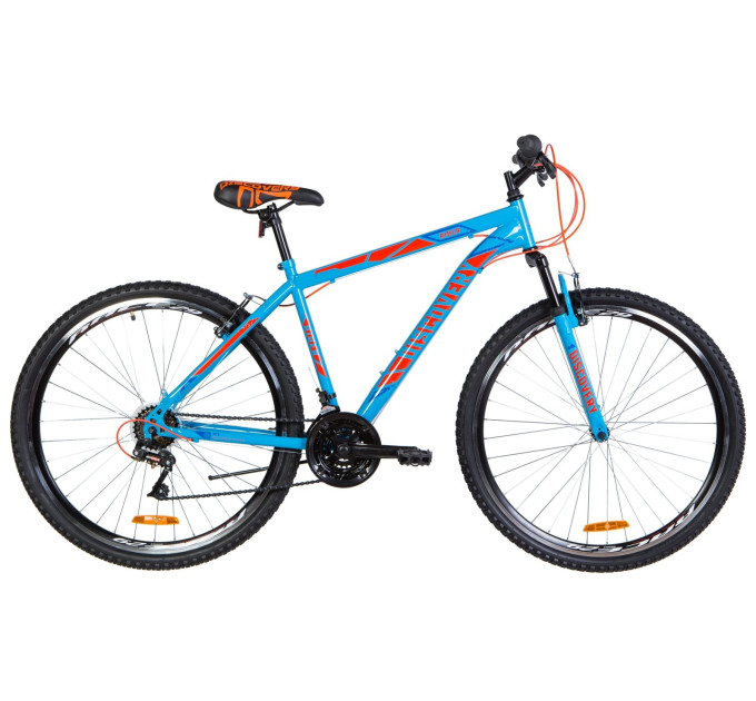 Велосипед 29" Discovery RIDER 2020 (синьо-жовтогарячий)