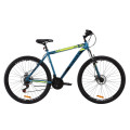 Велосипед 29" Discovery TREK DD 2020 (малахитовый с желтым)