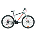 Велосипед 29" Discovery TREK DD 2020 (серый с красным)