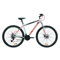 Велосипед 29" Discovery TREK DD 2020 (серый с красным)