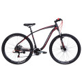 Велосипед 29" Formula KOZAK 2021 (черно-красный)