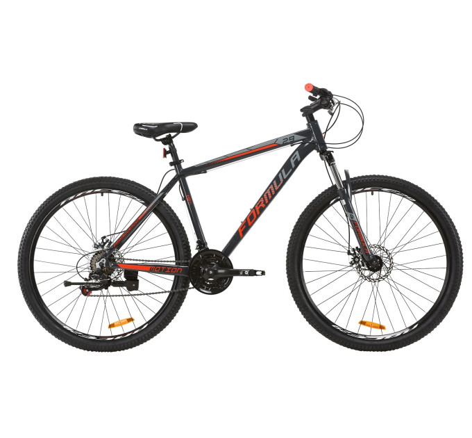Велосипед 29" Formula MOTION DD 2020 (серый с красным)