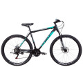 Велосипед 29" Formula MOTION 2021 (черно-бирюзовый с серым)
