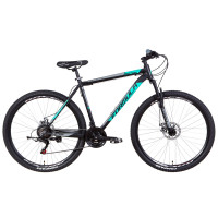 Велосипед 29" Formula MOTION 2021 (чорно-бірюзовий із сірим)