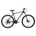 Велосипед 29" Formula MOTION DD 2020 (чорно-жовтогарячий з сріблястим)