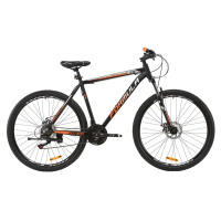 Велосипед 29" Formula MOTION DD 2020 (чорно-жовтогарячий з сріблястим)