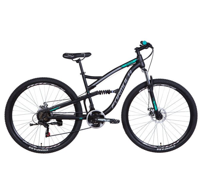 Велосипед 29" Formula SPARK 2021 (серо-черный с салатным)