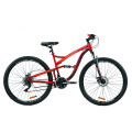 Велосипед 29" Formula SPARK DD 2020 (рубиново-серый с оранжевым)