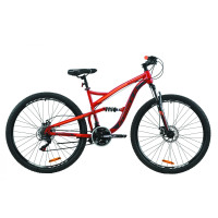 Велосипед 29" Formula SPARK DD 2020 (рубіново-сірий з помаранчевим)