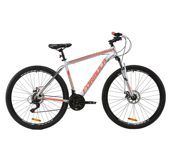 Велосипед 29" Formula THOR 1.0 2020 (серебристо-черный с красным)
