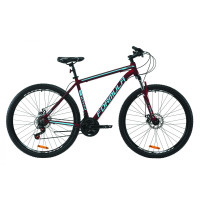 Велосипед 29" Formula THOR 2.0 2020 (бургундський з чорним та синім)