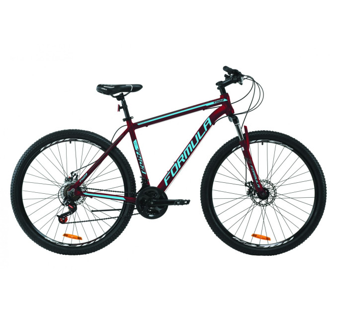 Велосипед 29" Formula THOR 2.0 2020 (бургундський з чорним та синім)