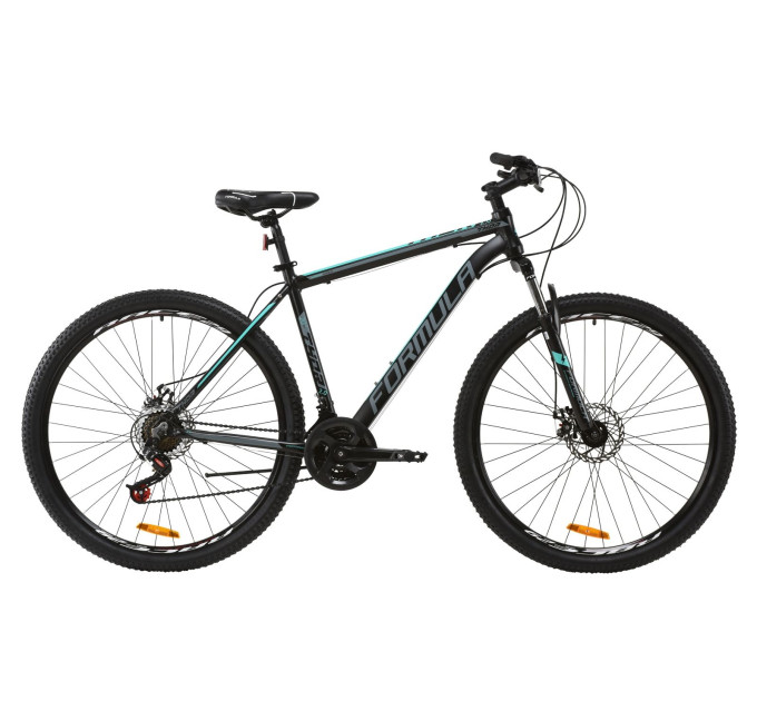 Велосипед 29" Formula THOR 2.0 2020 (черно-бирюзовый с серым)