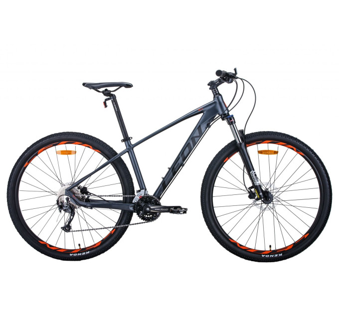 Велосипед 29" Leon TN-70 2021 (графітовий з чорним та помаранчевим)
