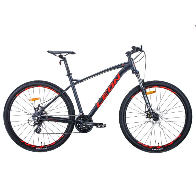 Велосипед 29" Leon TN-90 2021 (графитовый с красным)