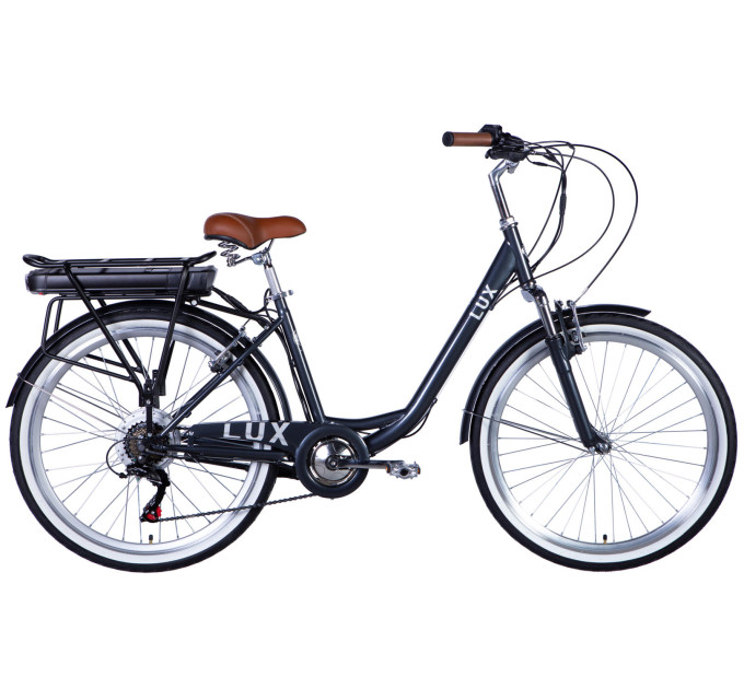 Велосипед з електроприводом 26" ST Dorozhnik eLUX Vbr FR рама-17" 36B 13А*г 500Вт темно-сірий YS 7676 2026