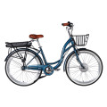 Велосипед с электроприводом 26" ST Dorozhnik eAQUAMARINE BH рама-17" 36B 13А*г 500Вт темно-синий с корзиной 2026