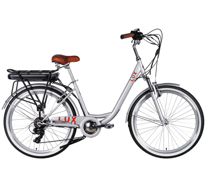 Велосипед с электроприводом 26" ST Dorozhnik eLUX Vbr FR рама-17" 36B 13А*ч 500Вт серебристый 2026