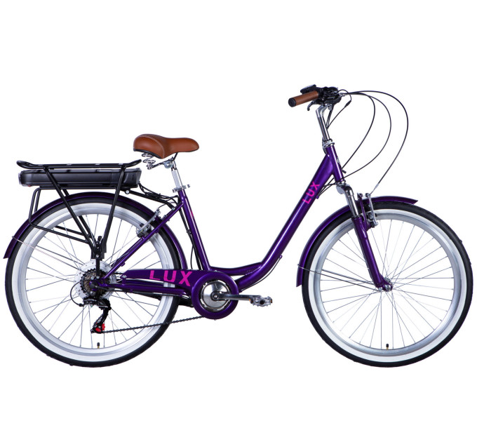 Велосипед с электроприводом 26" ST Dorozhnik eLUX Vbr FR рама-17" 36B 13А*ч 500Вт сливовый (матовый) 2026