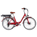 Велосипед с электроприводом 26" AL Dorozhnik eRUBY DD FR рама-17" 48B 15А*ч 500Вт бордовый 2026