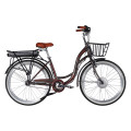 Велосипед с электроприводом 26" ST Dorozhnik eAQUAMARINE BH рама-17" 36B 13А*г 500Вт серый YS 7810 с корзиной 2026