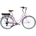 Велосипед з електроприводом 28" ST Dorozhnik eRETRO Vbr FR рама-19" 36B 12.5А*г 500Вт світло-рожевий YS 7443 2025