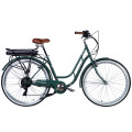 Велосипед с электроприводом 28" ST Dorozhnik eRETRO Vbr FR рама-19" 36B 13А*ч 500Вт зелено-серый 2026