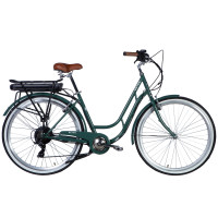 Велосипед з електроприводом 28" ST Dorozhnik eRETRO Vbr FR рама-19" 36B 13А*г 500Вт зелено-сірий 2026