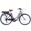 Велосипед с электроприводом 28" ST Dorozhnik eRETRO Vbr FR рама-19" 36B 13А*ч 500Вт малиновый 2026