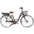 Велосипед с электроприводом 28" ST Dorozhnik eAQUAMARINE BH рама-19" 36B 13А*г 500Вт серый YS 7810 с корзиной 2026