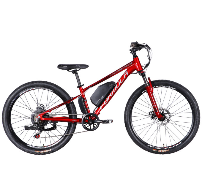 Велосипед с электроприводом 26" AL Formula eMOTION DD FR рама-13" 36B 10А*ч 500Вт красно-серебристый 2026