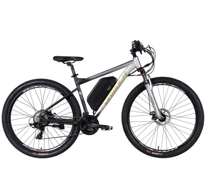Велосипед с электроприводом 29" AL Formula eF-1 DD CS рама-18,5" 48B 17.5А*ч 500Вт серебристо-черный 2026