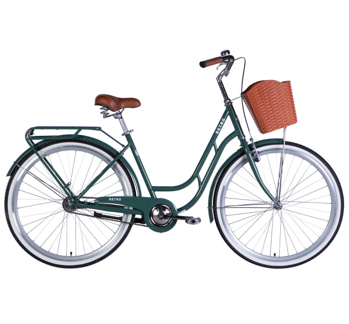 Велосипед ST 28" Dorozhnik RETRO Velosteel рама-19" зелено-сірий 2026