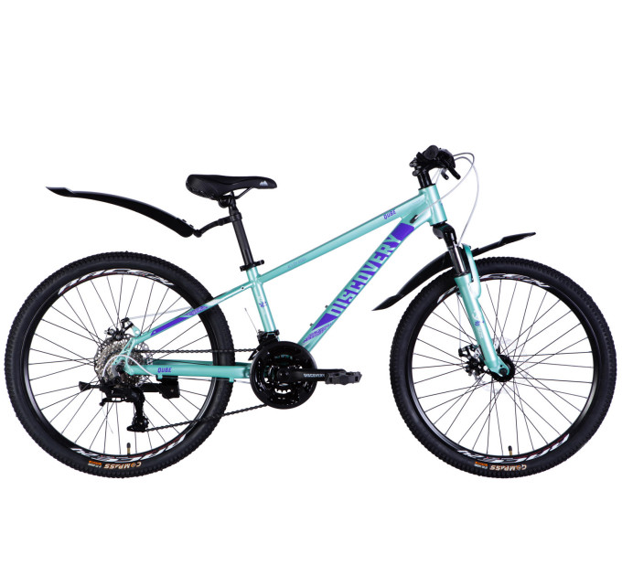 Велосипед AL 24" Discovery QUBE DD CS рама-11,5" светло-бирюзовый 2025