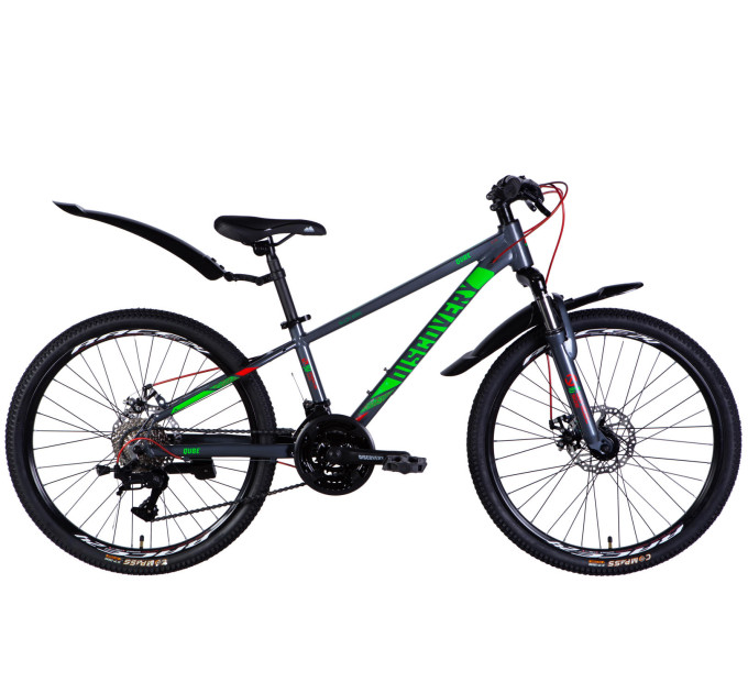 Велосипед AL 24" Discovery QUBE DD CS рама-11,5" сірий 2025
