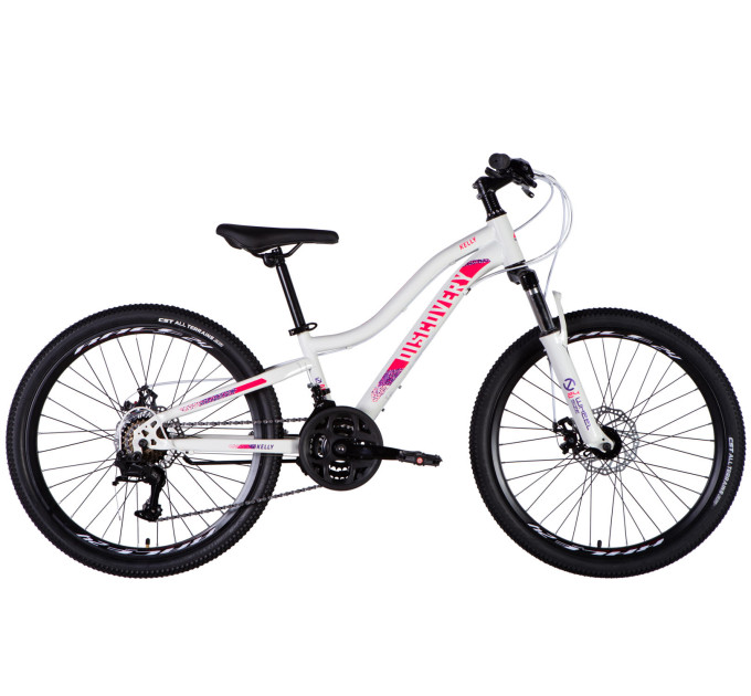 Велосипед ST 24" Discovery KELLY DD FR рама-11" бело-розовый 2025