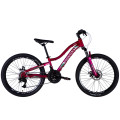 Велосипед ST 24" Discovery KELLY DD FR рама-11" малиновый 2025