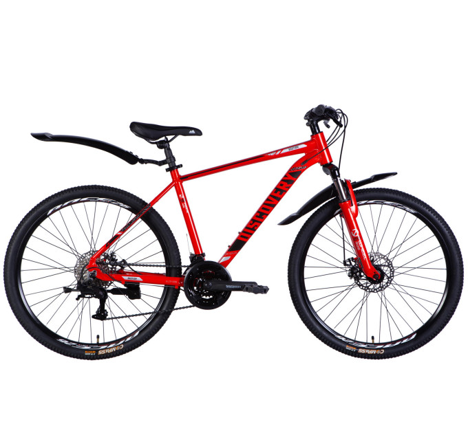 Велосипед AL 26" Discovery BASTION DD CS рама-18" червоно-чорний 2025