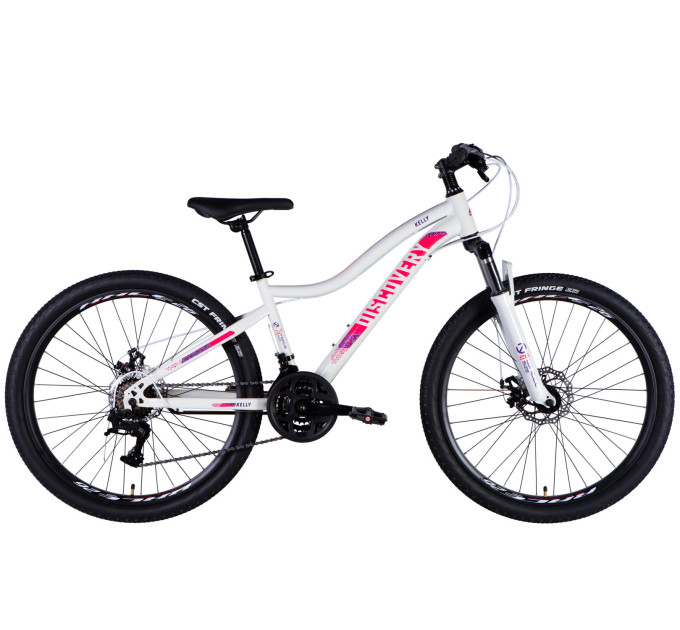 Велосипед ST 26" Discovery KELLY DD FR рама-14" біло-рожевий 2025