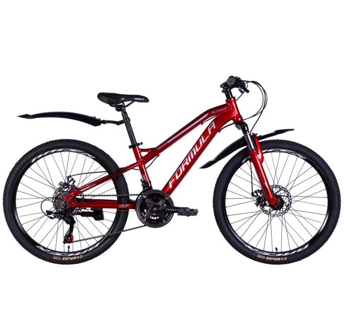 Велосипед AL 24" Formula BLACKWOOD 1.0 DD FR рама-12,5" червоно-сріблястий 2025