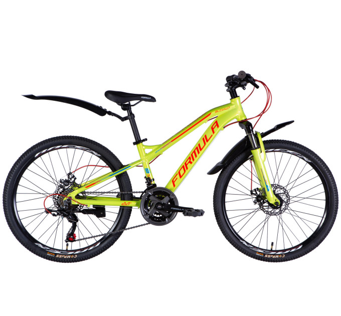 Велосипед AL 24" Formula BLACKWOOD 1.0 DD FR рама-12,5" зелено-красный 2025